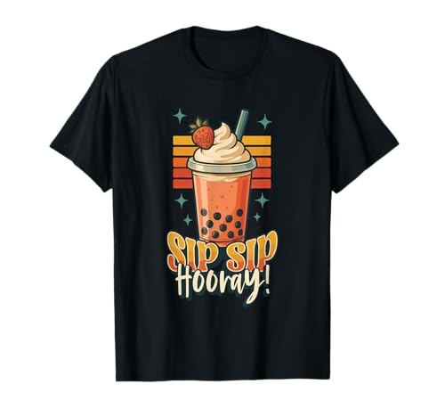 Boba Bubble Tea Lover Boba Sipping Bubble Tea Entusiasta Camiseta