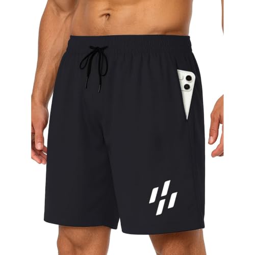 Image of A.A Fashion Zone Men's Casual Elastic Waist Drawstring Shorts with Side Pockets | Comfortable Summer Sports Lounge Gym Beach Shorts | 2 Pack Combo