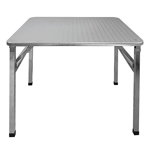 Edelstahl Camping Klapptisch Silber 78,5x78,5x71,2 cm