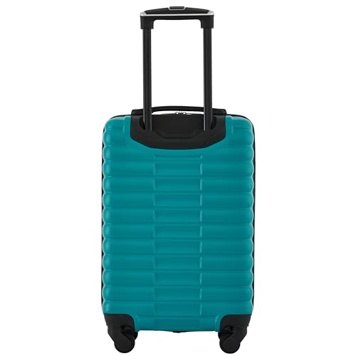 Image of Travelers Club 22-Inch Gilroy Rolling Hardside Carry-On Luggage, Teal Blue