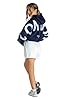 London Hoodies for Women UK Oversized Sweatshirts ladies hood Letter Print Pullover Hoodie Women With Pocket 3XL Navy Blue #2