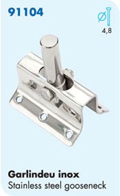 Nautos-Laser Parts-# 91104-GOOSE Neck/Stainless Steel- Sailboat Hardware