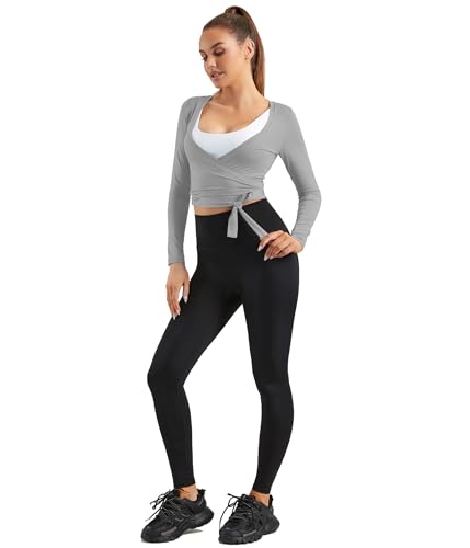 Image of Women Tie Front Shrug Long Sleeve Bolero Cardigan Lightweight Casual Tops