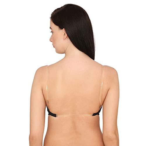Image of Zivame Beautiful Basics Padded Non Wired 3 /4th Coverage Backless Bra - Black2