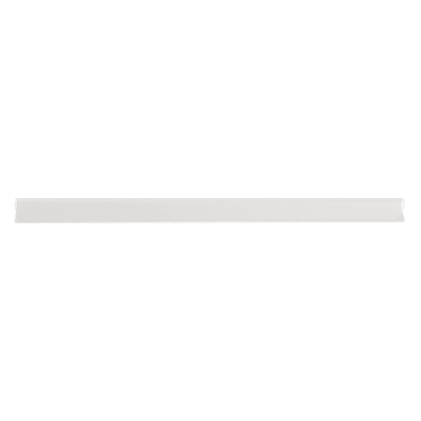 Donau Universal Spine Bars/Pack of 10 / DIN A4 / 8 mm for Approx. 80 Sheets/Clamping Strip for Privacy Screen Strips/Mounting Clips/PVC Plastic/Transparent