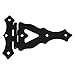 National Hardware N179-200 859BC Ornamental T Hinge in Black