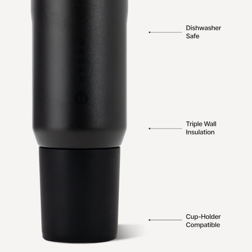 Image of HydroJug Sport 20 oz Insulated Stainless Steel Water Bottle, Black