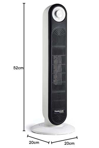 Nuovva Electric Energy Efficient Heater - Free Standing for Home and Office - Portable Oscillating Fan - 2000W Air Heater with Tip-Over Safety Setting - Image 8