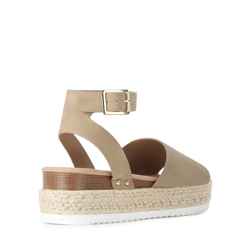 Image of DREAM PAIRS Women's Platform Espadrilles Casual Ankle Strap Wedge Sandals Comfortable Dressy Summer Shoes