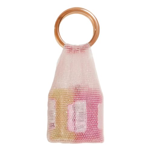 Texture tricotée à paillettes pour ce sac en cristal au style élégant