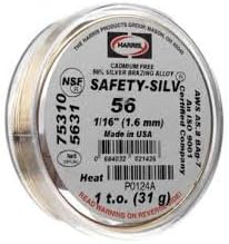 Brazing Alloys - Silver 56, 1/16 in, 1 oz