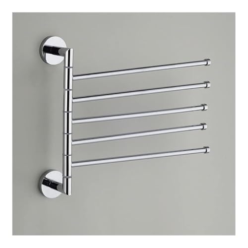 Racks de serviettes de salle de bain porte-serviette mural 5 barres