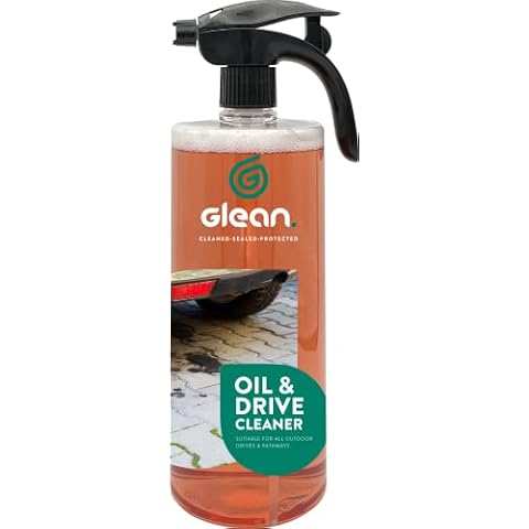 GLEAN Oil & Drive Cleaner - Removes Tough Oil Stains from Driveways & Patios - 1 Litre Cover