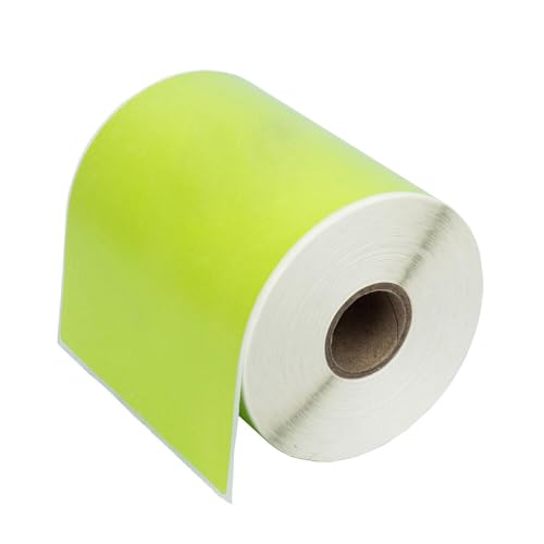 for 4x6 Color (4 x 6) Green Direct Thermal Labels 1 Core - (15) Rolls / 250