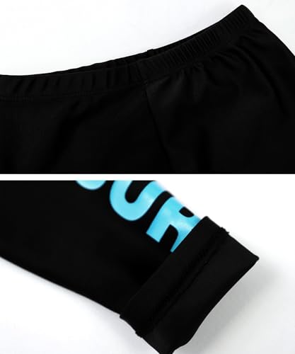 Image of Girls 3 Piece Swimsuit Long Sleeve Rash Guard Swim Shirt with Trunks & Pants UPF 50+ Swimwear