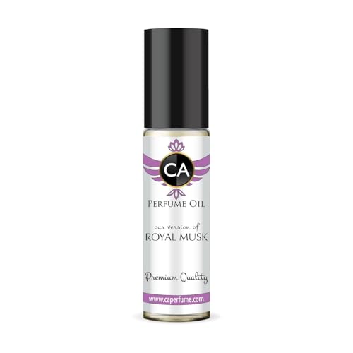 CA Perfume Originals Royal Musk Unisex Fragrance Oil Amber Floral Scent Long Lasting Perfumes for Women &amp; Men Travel Size TSA Ready Mini Parfum Body Oil Roll-on 0.33 Fl Oz 10ml