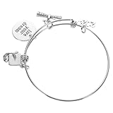 Healvian Pulsera Ajustable de Graduación 2024 para Mujer, Brazalete de Aleación de Zinc Decorativo Gorro de Birrete, Accesorio para Fiestas y Celebraciones de Graduación