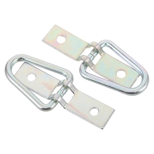 FUNOMOCYA Ancoraggi Anelli a d per Carichi Pesanti 2 Pezzi Staffe di Montaggio Ganci per Cassone di Camion Rimorchi Camper e Barche Fissaggio Resistente e Rapido per Trasporto Sicuro
