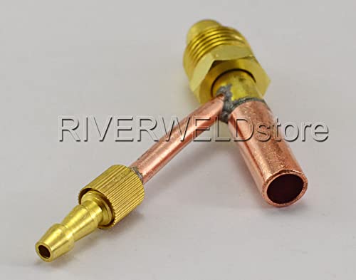 Image of RIVERWELD Cables and Gas Water Separate Cable Connector Fitting 5 /8 inch-18 Male for SR-26 WP-26 TIG Welding Torch