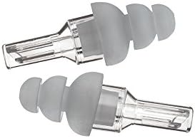 Etymotic Research ER20 High-Fidelity Earplugs (Concerts, Musicians, Airplanes, Motorcycles, Sensitivity and Universal Hearing Protection) - Standard, Clear Stem w/ Frost Tip
