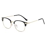 【Apariencia de Moda】 Con un diseño curvo clásico, las monturas de moda se pueden combinar con todo tipo de formas faciales. Haciéndote lucir más a la moda en cada lugar y el diseño de las gafas de moda es fácil de ropa a juego.