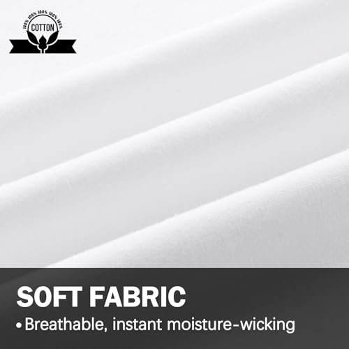 Men's White Underwear Briefs - Mens Soft Cotton Breathable Underwear Multipack 5