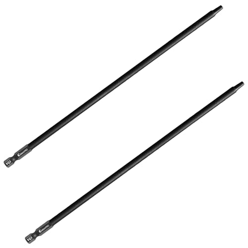Foret carre SQ2 en acier S2 superieur de 23cm embout hexagonal