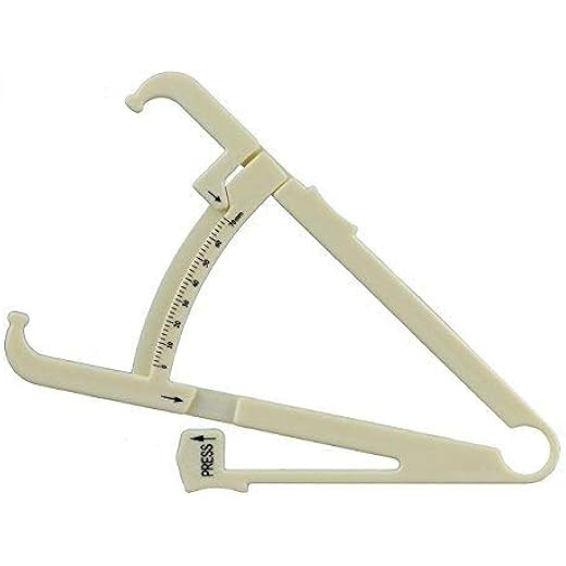 Health Is Wealth Body Fat Caliper, Beige