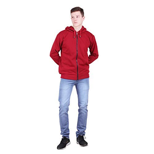 Image of Men's Cotton Hooded Neck Hoodie