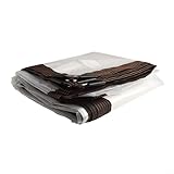 Robuste : fabriquée en PVC de haute qualité, cette bâche durable résiste à la corrosion, à l'usure et à la déformation ; dispose d'œillets antirouille espacés de 50 cm pour des attaches sécurisées, idéale pour une utilisation en extérieur par temps de vent, de pluie ou de neige.