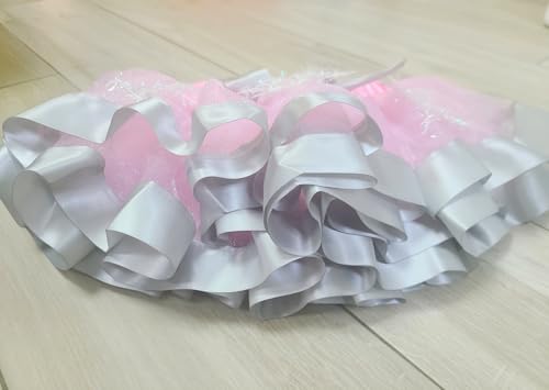 Kirei Sui Girls Princess Rhinestone Number Tank Top Pink Silver Snowflake Tutu 2-Piece Birthday Outfit Dress Set4