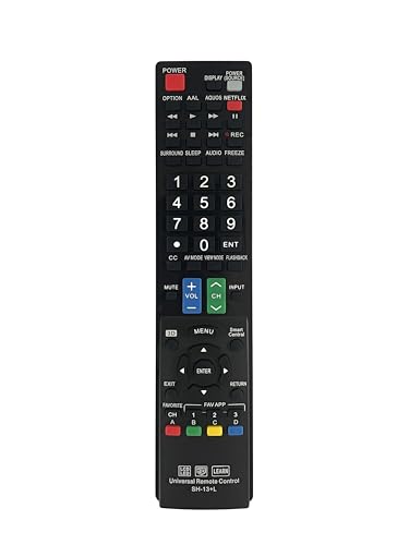 RIVIERA GB118WJSA Replacement Universal Remote Control Use for Most Sharp TV Compatible with Sharp AQUOS TV GB004WJSA GB005WJSA GA890WJSA GB105WJSA GA935WJSAE