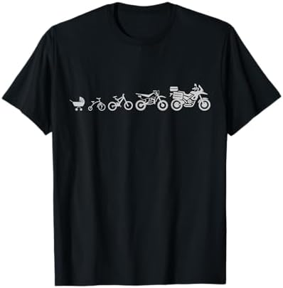 Evolution Of Adventure Motorcycle T-Shirt T-Shirt
