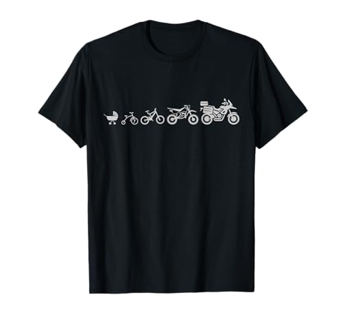 Camiseta de Moto Evolution of Adventure Camiseta