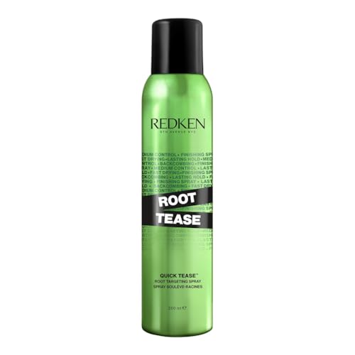 REDKEN - Spray De Finition Élévateur De Racines - Apporte Volume & Relief - Contrôle Durable & Finition Mate - Vegan - Protéines De Blé & Vitamine E - Tous Types De Cheveux - Root Tease - 250 ml