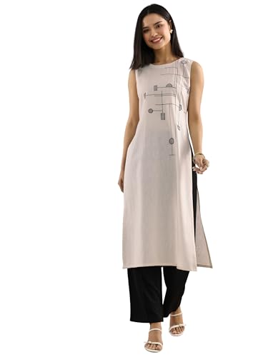 Image of Gerua By Libas Embroidered Cotton Straight Kurta | Ethnic wear | Bridal Suit | Wedding Dress | Occasion wear