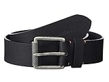 Timberland PRO Men's 40mm Workwear Leather Belt, Black/Roller Buckley, 34