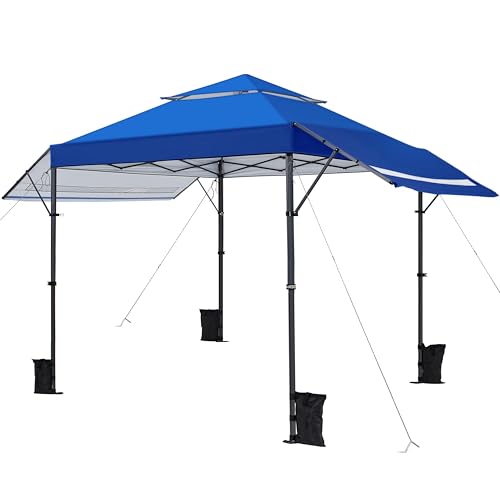 Topeakmart 10x17 Pop-up Gazebo Canopy 2-Tiered with Tilt...