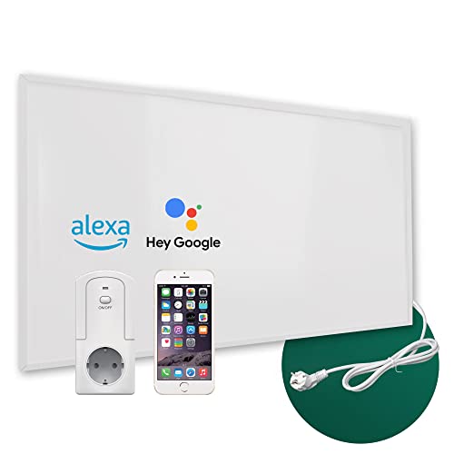 Ecowelle Infrarotheizung Classic Weiß 1200 Watt mit