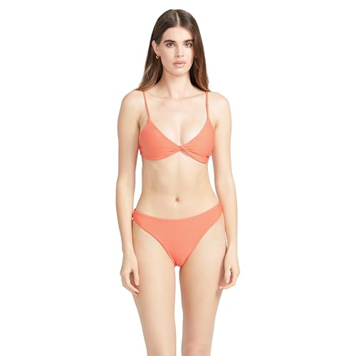 Haut de bikini stretch Volcom col V pour une silhouette estivale écoresponsable