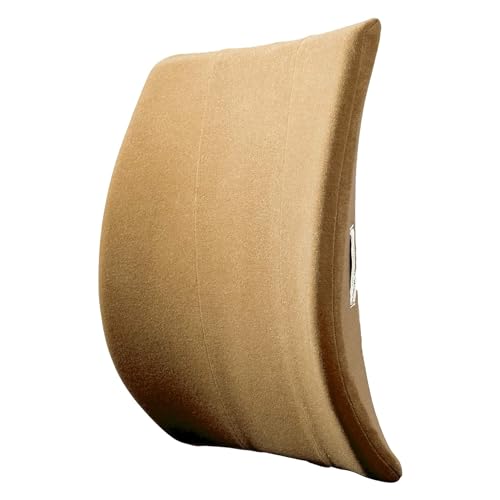 Thin-Bucket-Seat-Lumbar-Support-Cushion-for-Back-Pain-Beige Thin Bucket Seat Lumbar Support Cushion for Back Pain, Beige - Image 1