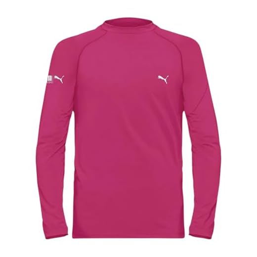PUMA INFANTIL Camiseta Criança Térmica Segunda Pele Proteção FPS50 Confortável Kids, Pink, 14