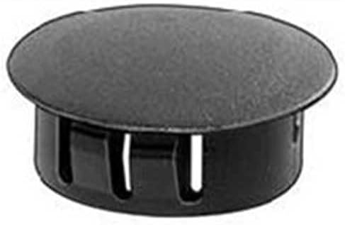 50 Black Nylon Locking Hole Plugs 1-3/16"