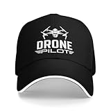 Funny-Drone-Pilot-Gifts for Women Men Baseball Caps for Men Women Fashion Adjustable Snapback Baseball Hats Black