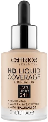 Catrice HD Liquid Coverage Foundation, 24HR Wear (010 | Light Beige)