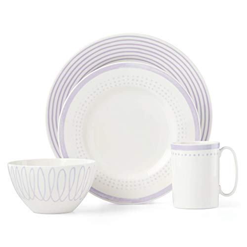 Kate Spade New York Charlotte Street East Lilac 4-Piece Set, 5.40 Lb, Purple #TOP5