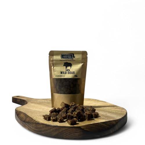 Dog & Field Single Protein Training Treats for Dogs – Wild Boar | Natural Treats | High-Protein, Low-Fat | Adult & Puppy Training Rewards | No Artificial Additives | 100g Pack |
