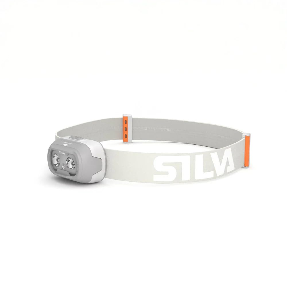 Silva Head Torch Battery Powered - Rechargeable USB-C - Seek 450-70 Grams - 450 Lumen Head Lamp - 3 Brightness Levels - White and Red LEDs - Battery Indicator - for Outdoor, Running & Everyday Use