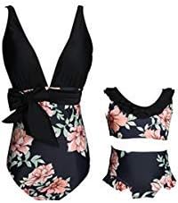 Matching Swimsuit Mommy and Me Bathing Suit Kids Bikini Beachwear Sets