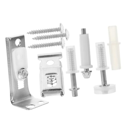 Set de herrajes para reparación de puerta plegable con riel inferior para pista de pivote inferior, reemplazo para clóset miniatura 1